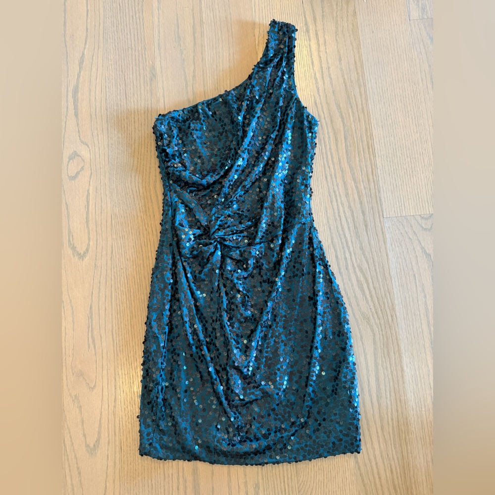 Lily Rose Teal Sequin Dress